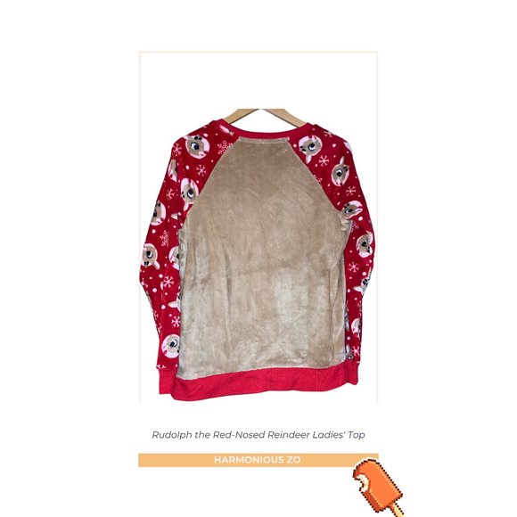 Rudolph the Red-Nosed Reindeer Ladies' Top - Picture 2 of 2
